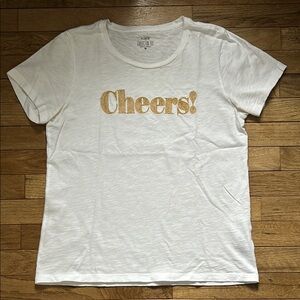 Cheers Graphic White T-Shirt
